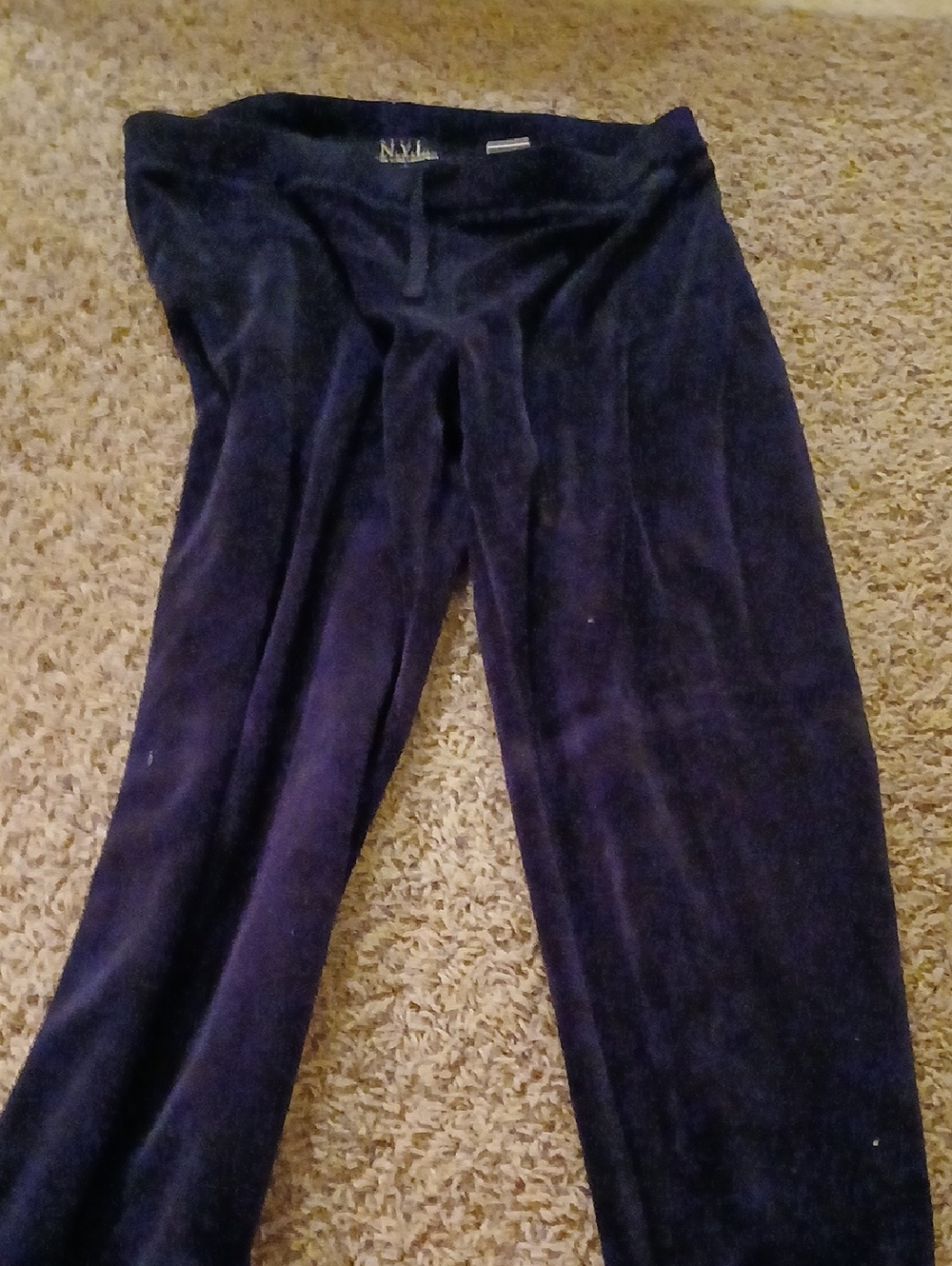 Velour Lounge Pants in Black